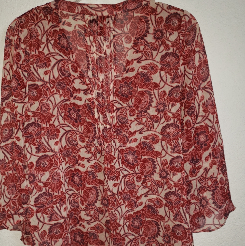 JESSICA SIMPSON BOHO FLORAL TOP - Picture 7 of 7
